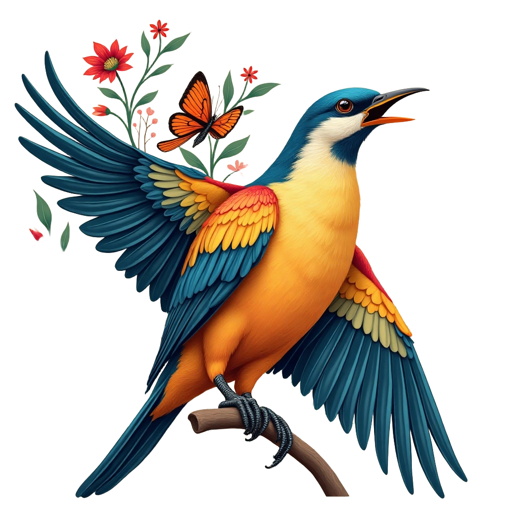 Vibrant Bird in Nature